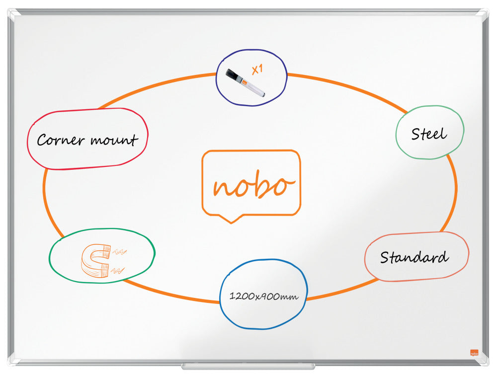 WHITEBOARD MAGNETIC OTEL LACUIT 90*120CM PREMIUM PLUS NOBO WHITEBOARD MAGNETIC OTEL LACUIT 90*120CM PREMIUM PLUS NOBO